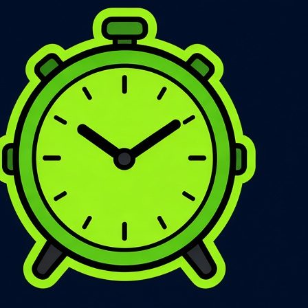 Alarm clock icon.